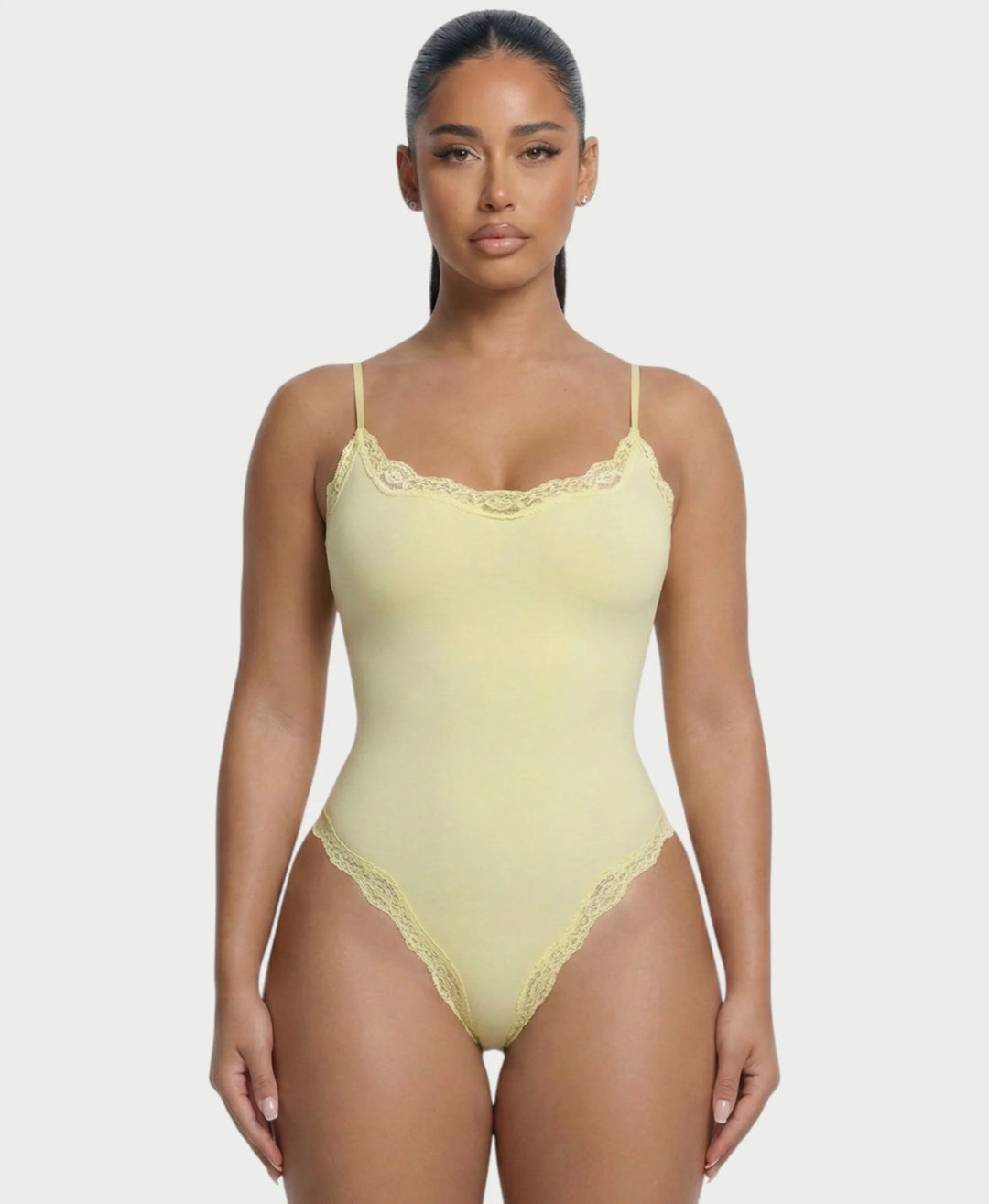 Lace trim bodysuit