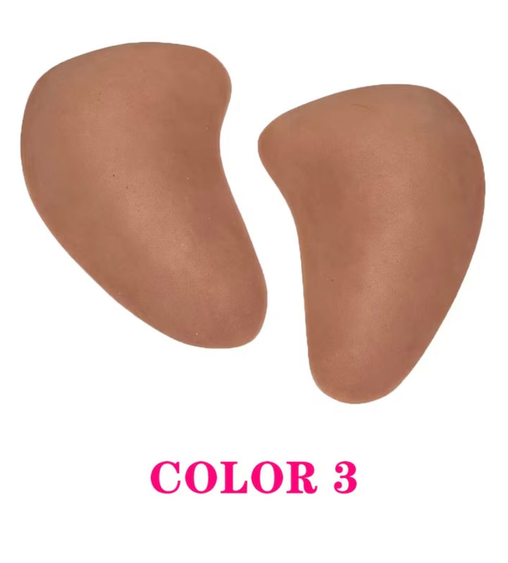 Sticky silicone hip pads
